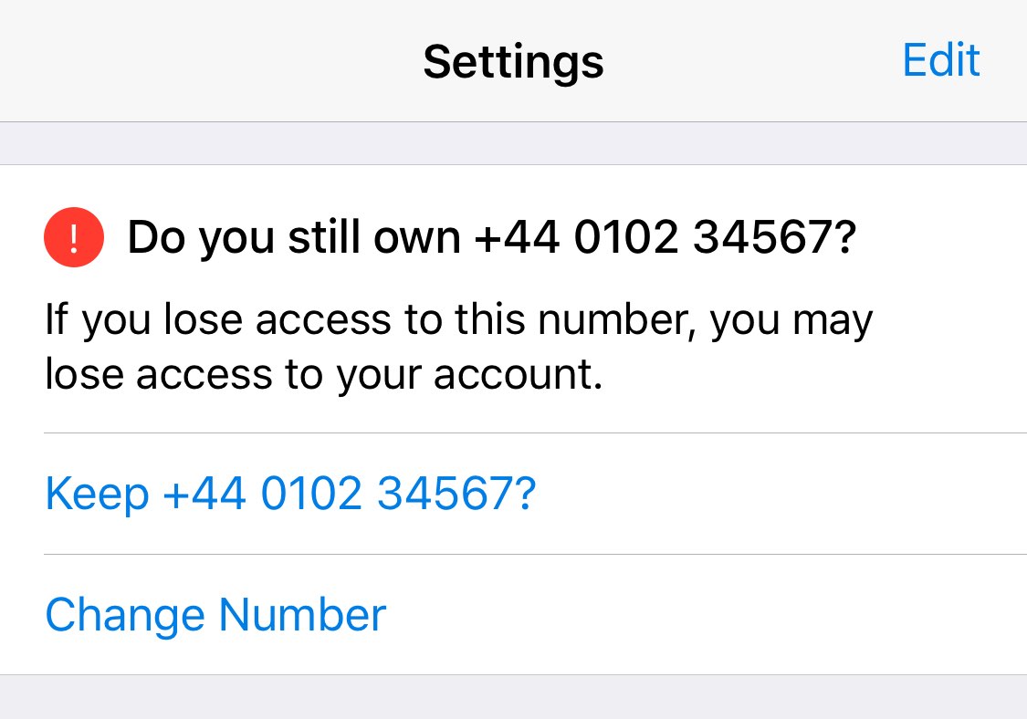 Reminder about keeping your phone number up to date
